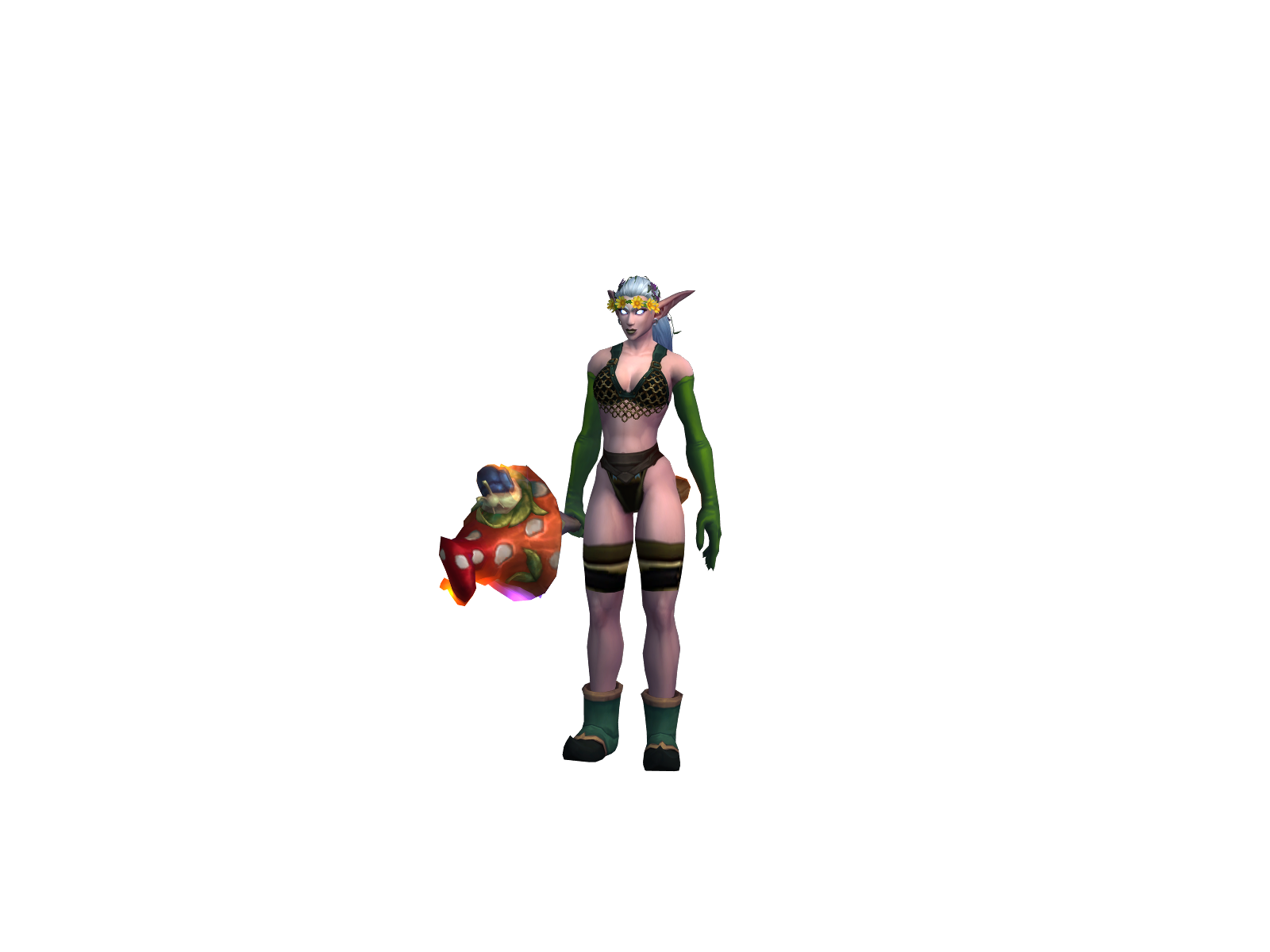 Rosered 3D character render