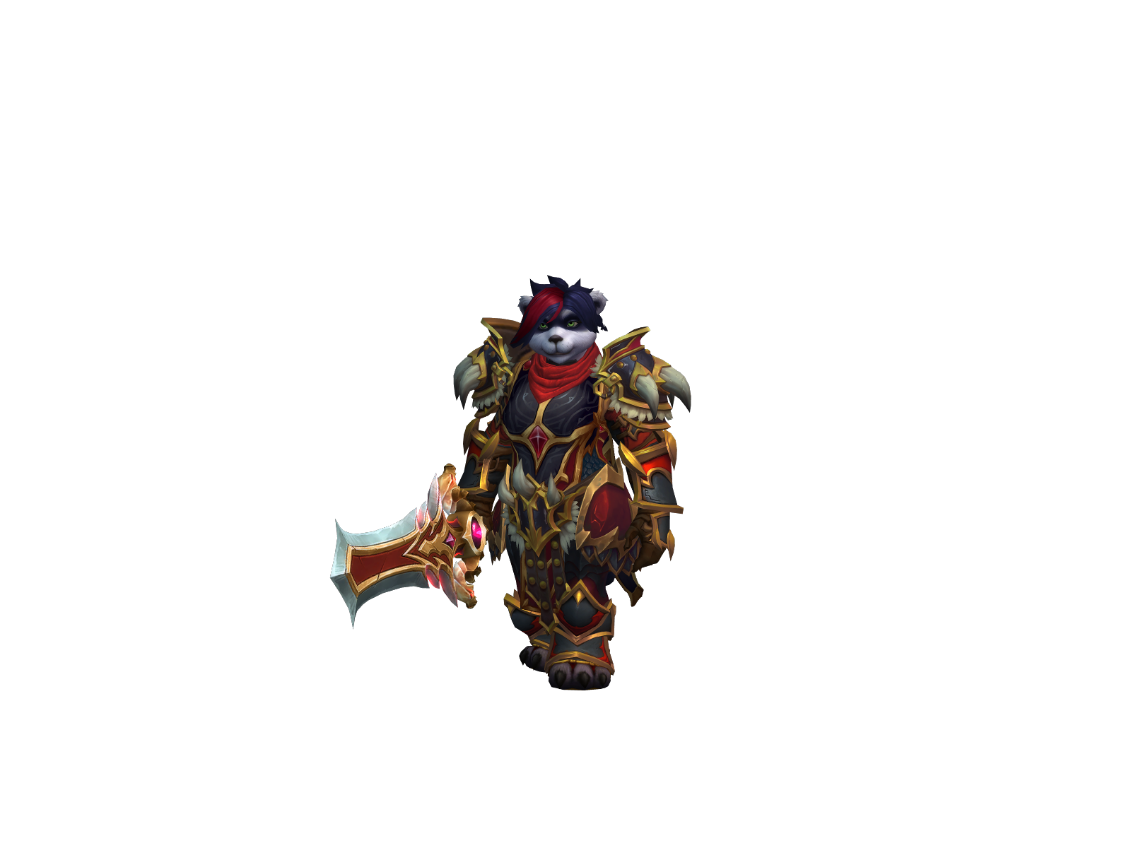 Pawrior 3D character render