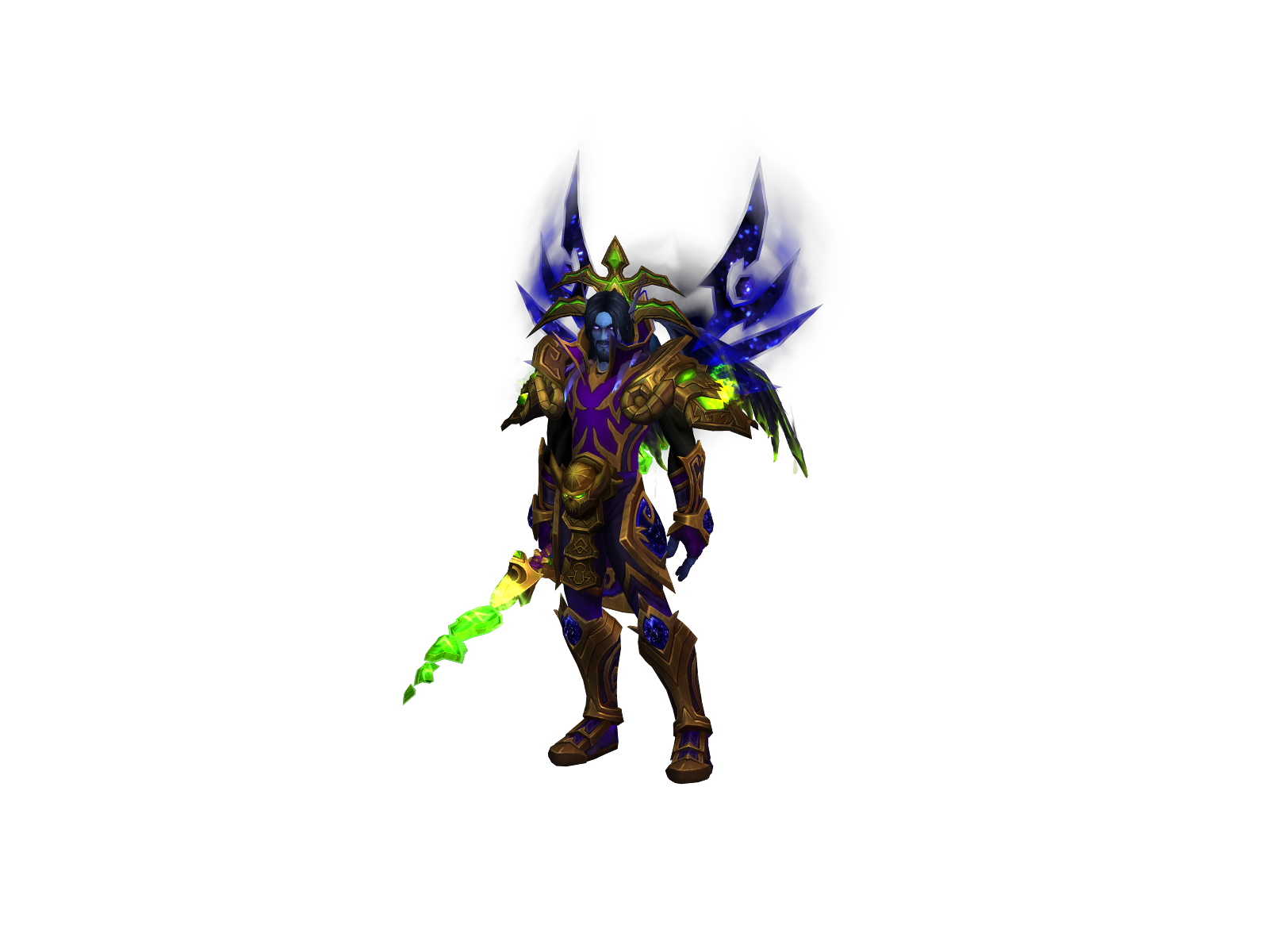 Purpled 3D character render