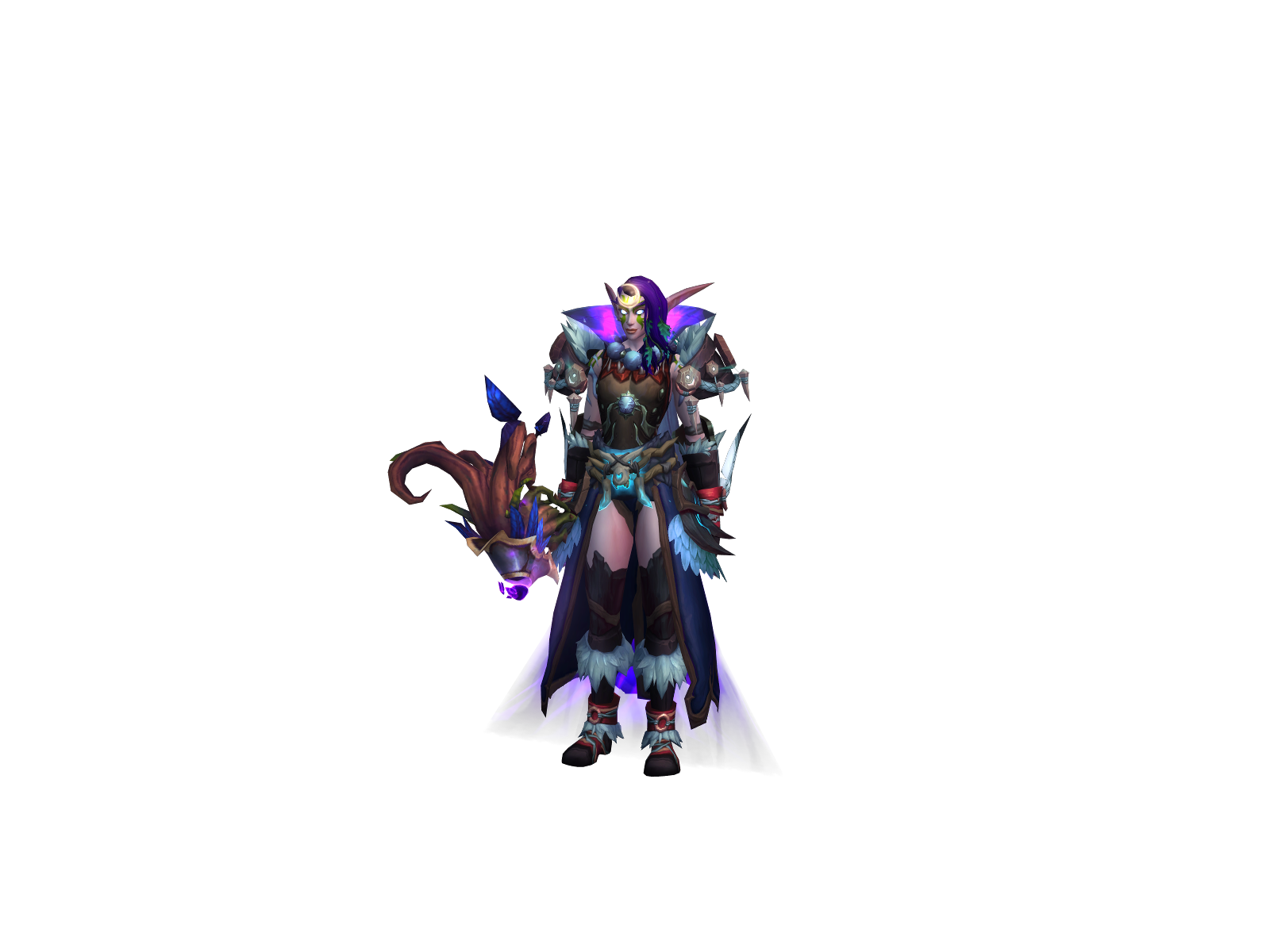Crescents 3D character render