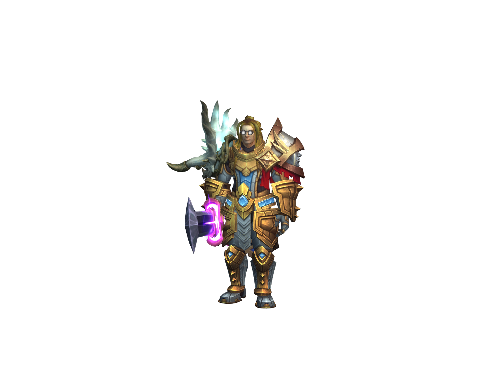 Halfminhero 3D character render
