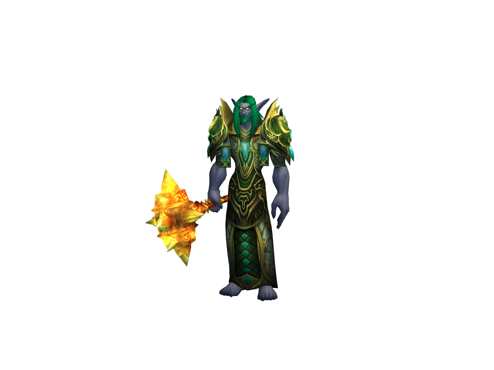 Feralbush 3D character render