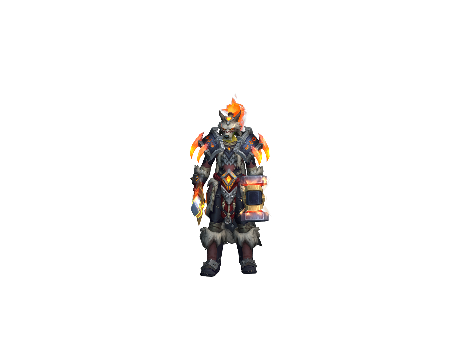 Lavasurge 3D character render