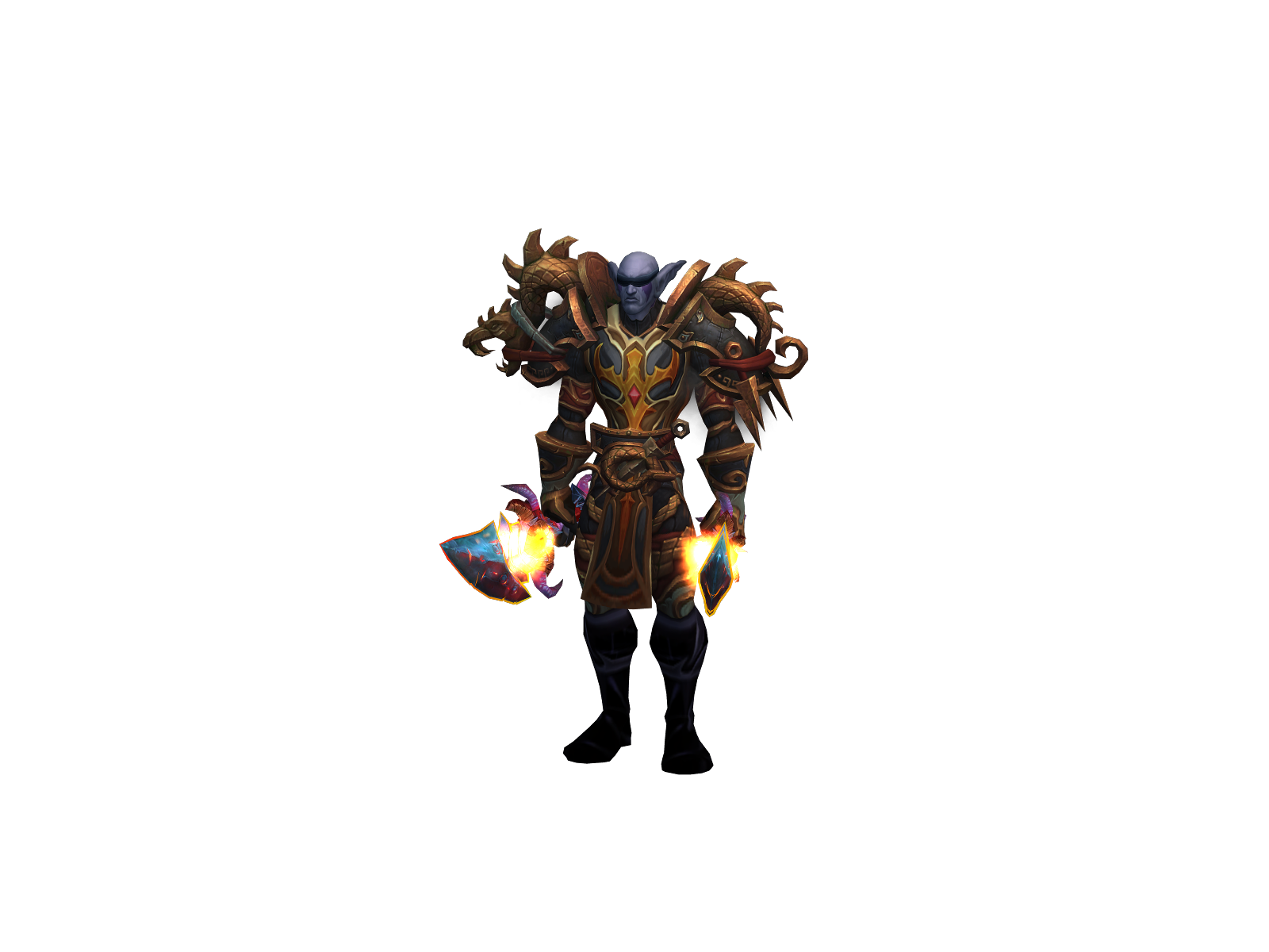 Flanked 3D character render