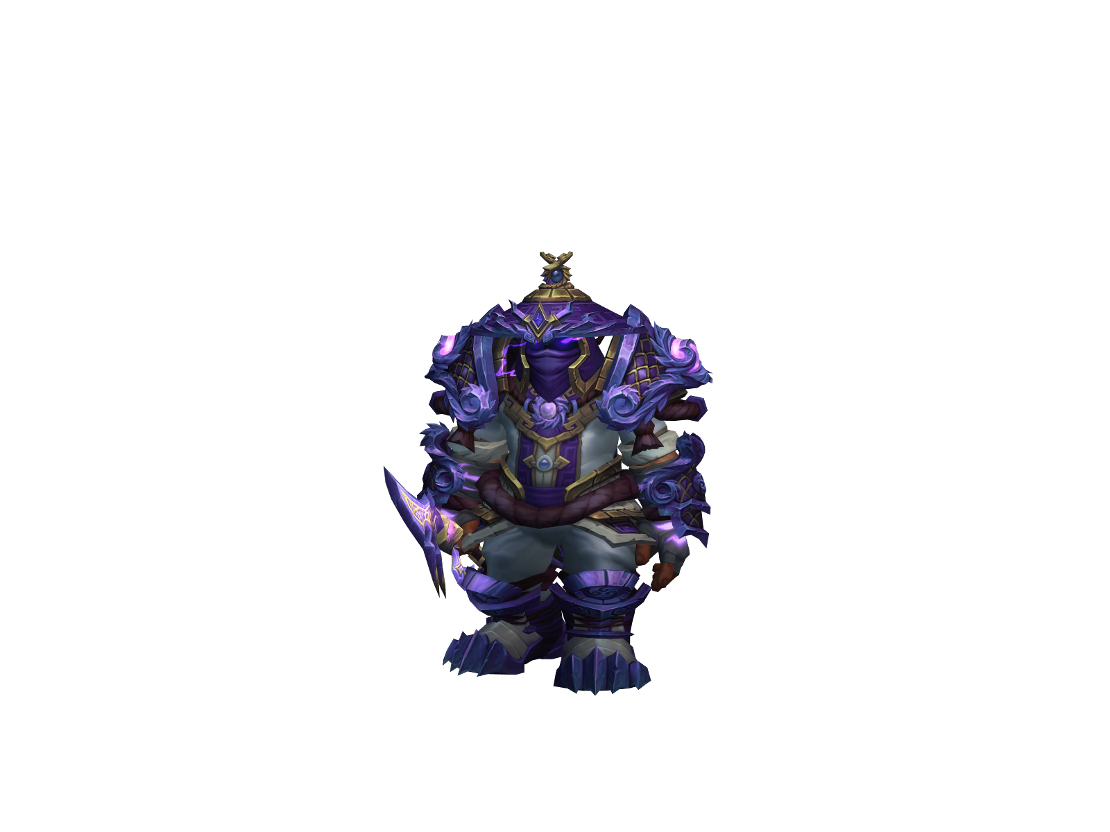 Blursting 3D character render