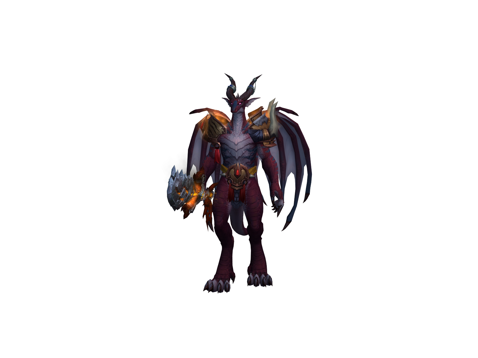 Ebonflame 3D character render