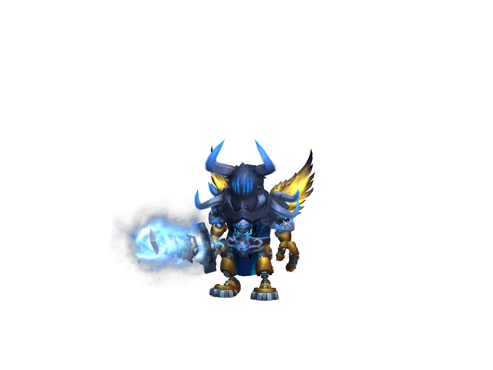 Lichkingbot 3D character render