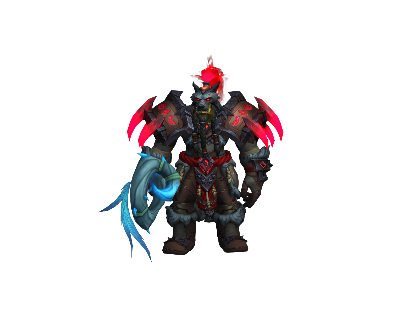Detchashaman 3D character render