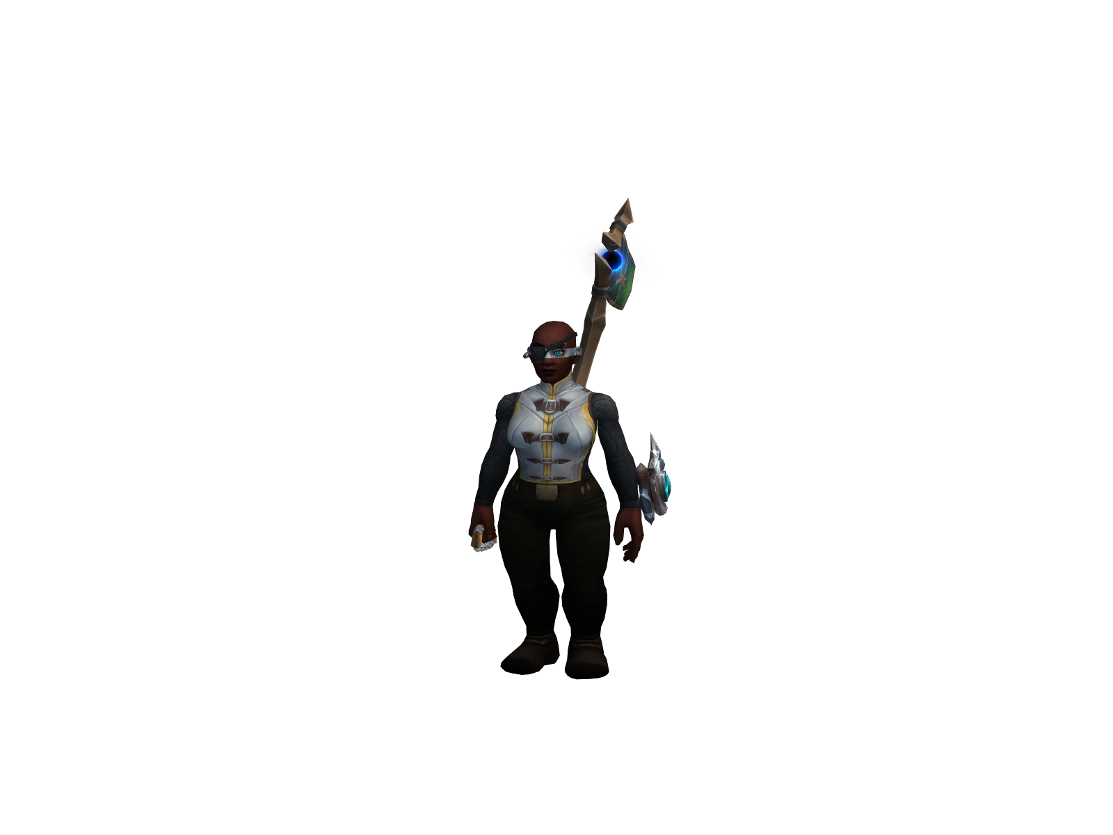 Bluegoku 3D character render