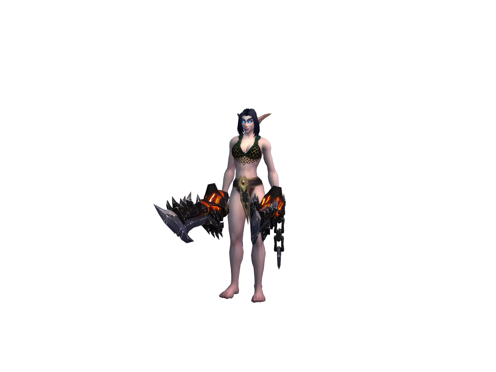Brokenspec 3D character render