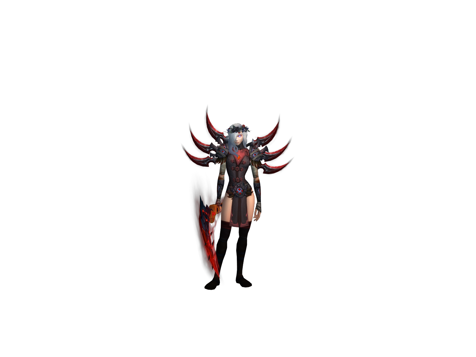 Saddened 3D character render
