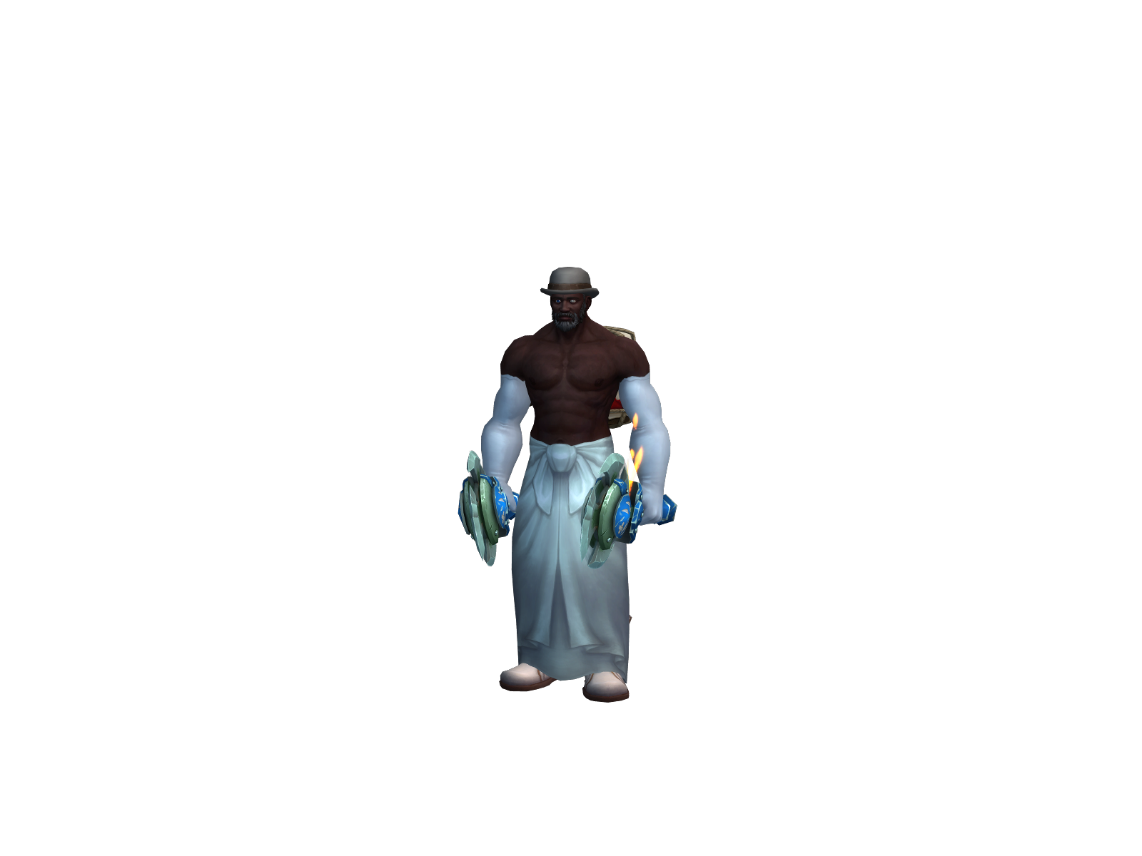 Halfofaman 3D character render