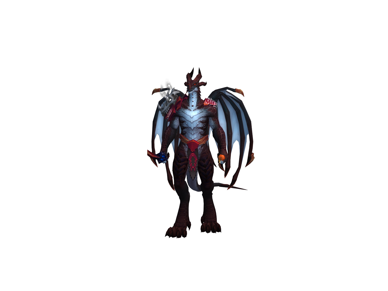 Ebondragon 3D character render
