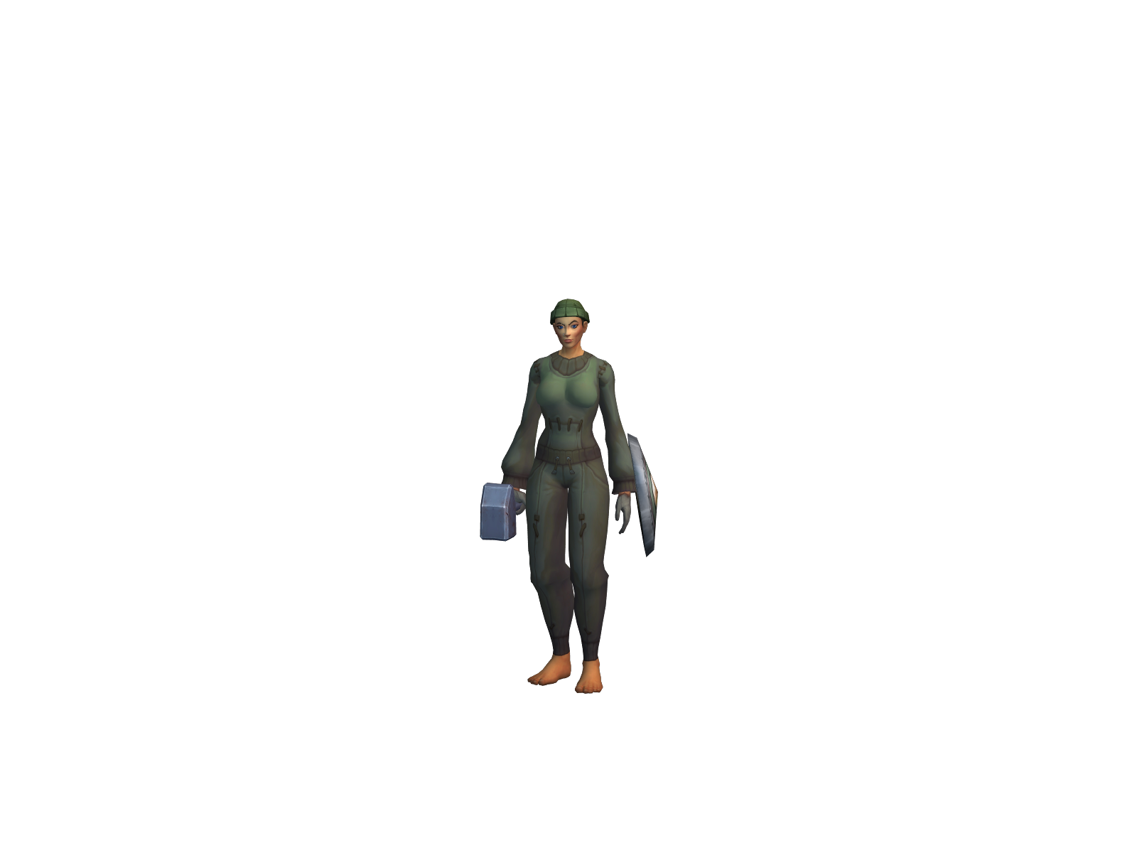 Nvture 3D character render
