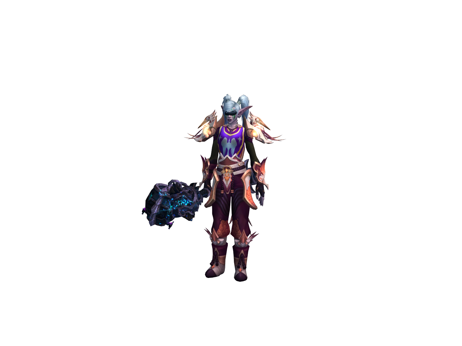 Eyelessxo 3D character render