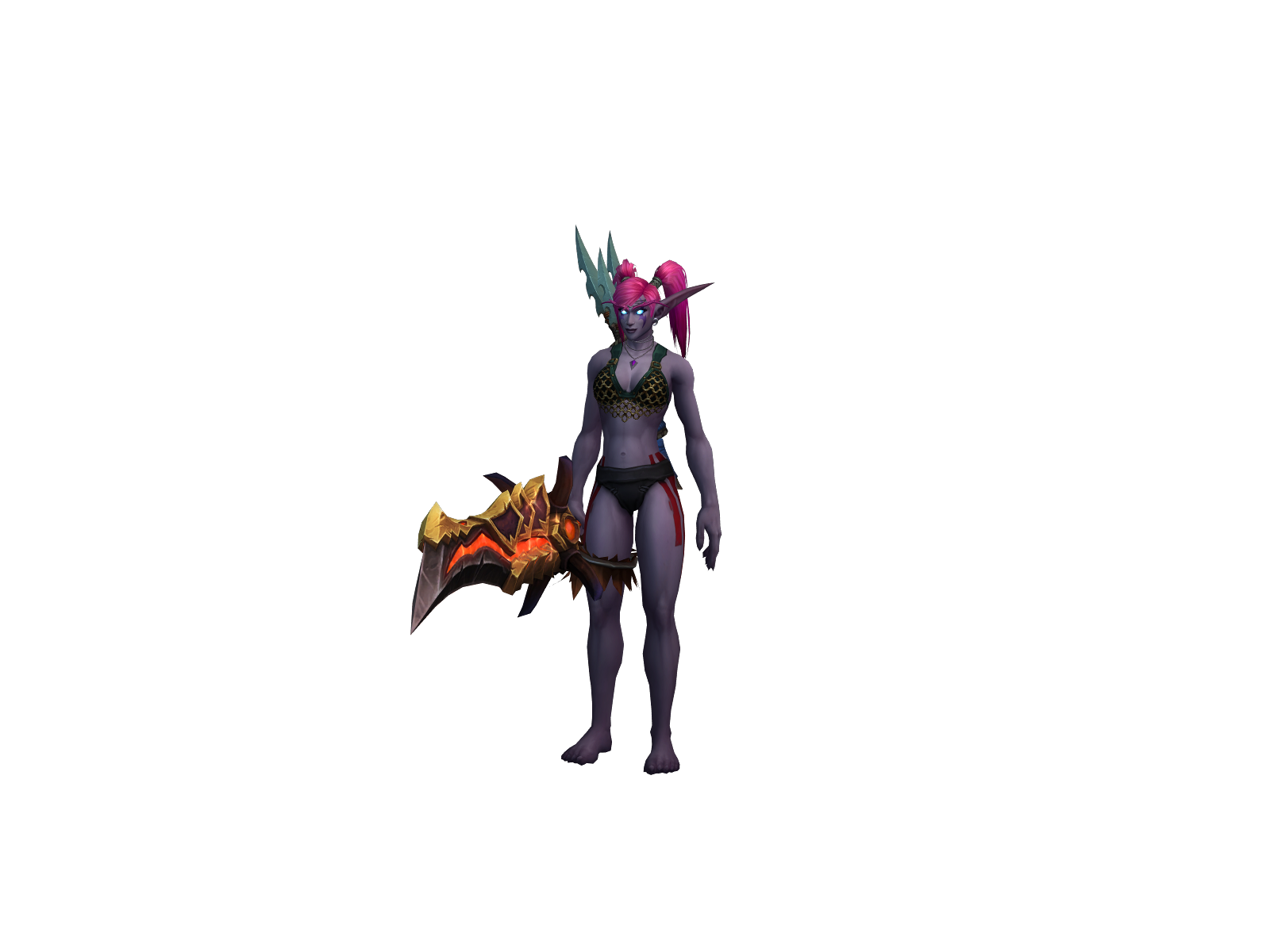 Orlith 3D character render