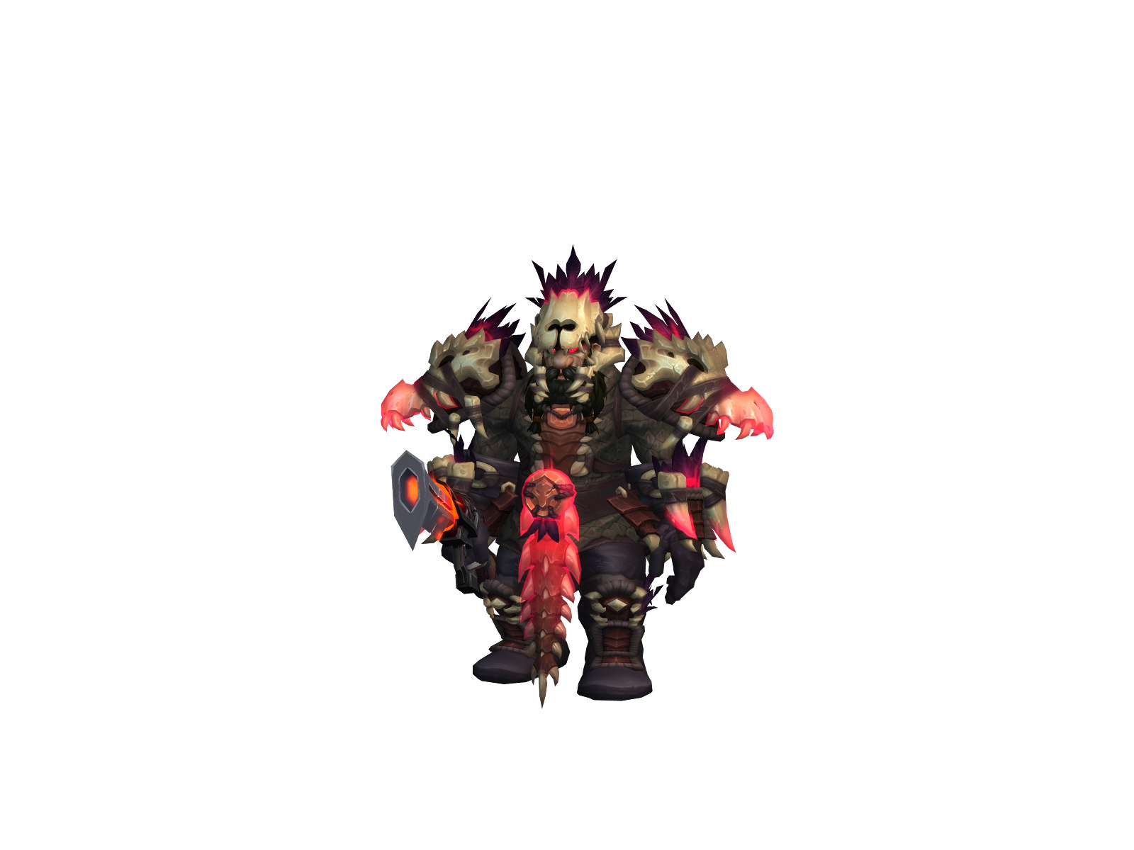 Bushtuckaman 3D character render
