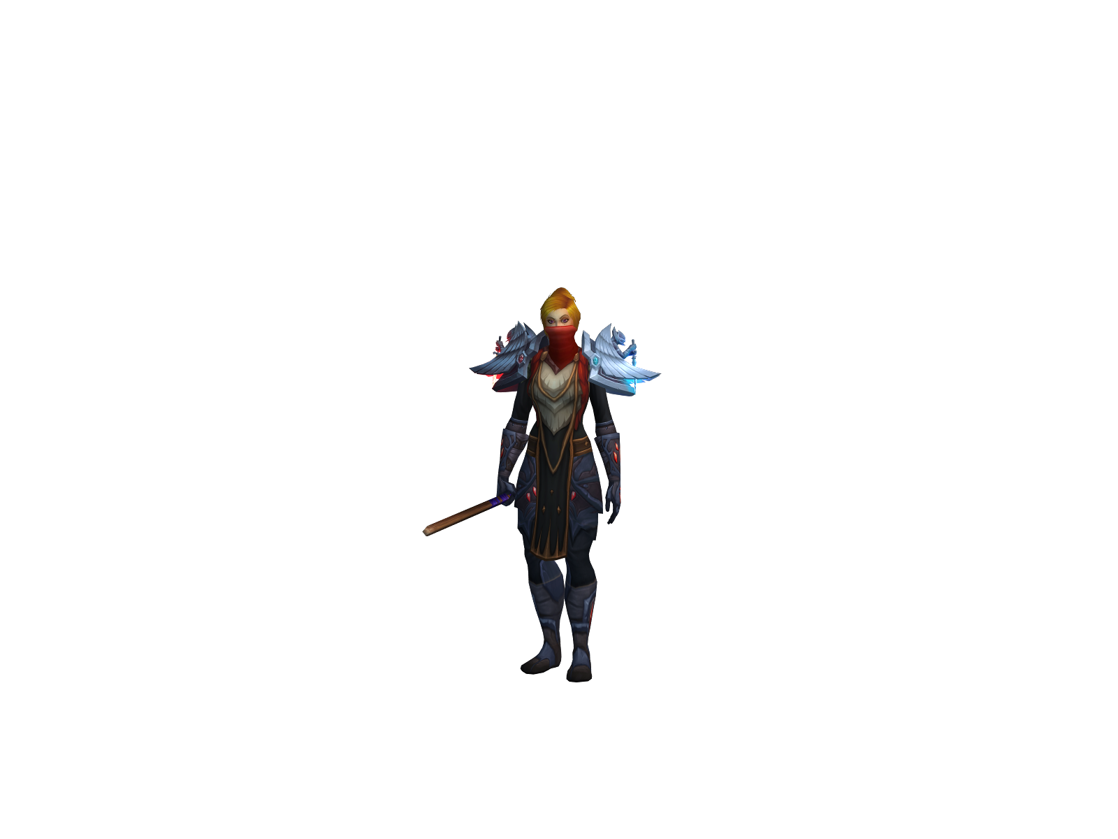 Misposition 3D character render
