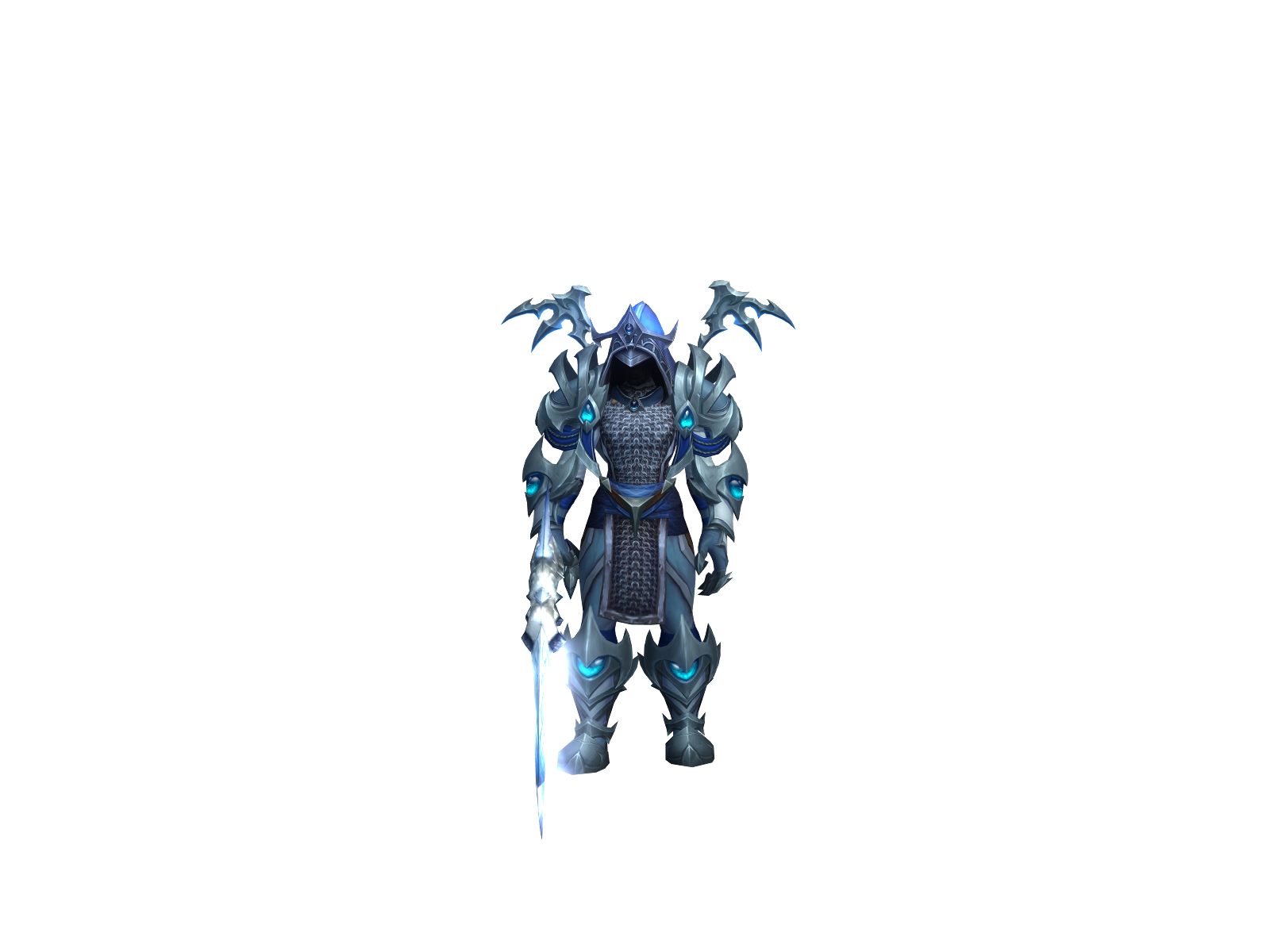 Purpléraín 3D character render