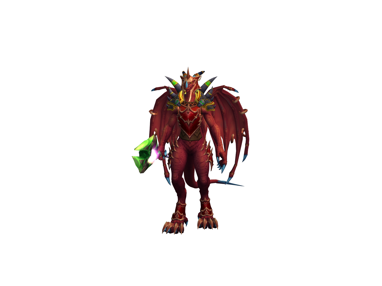 Goldshirex 3D character render