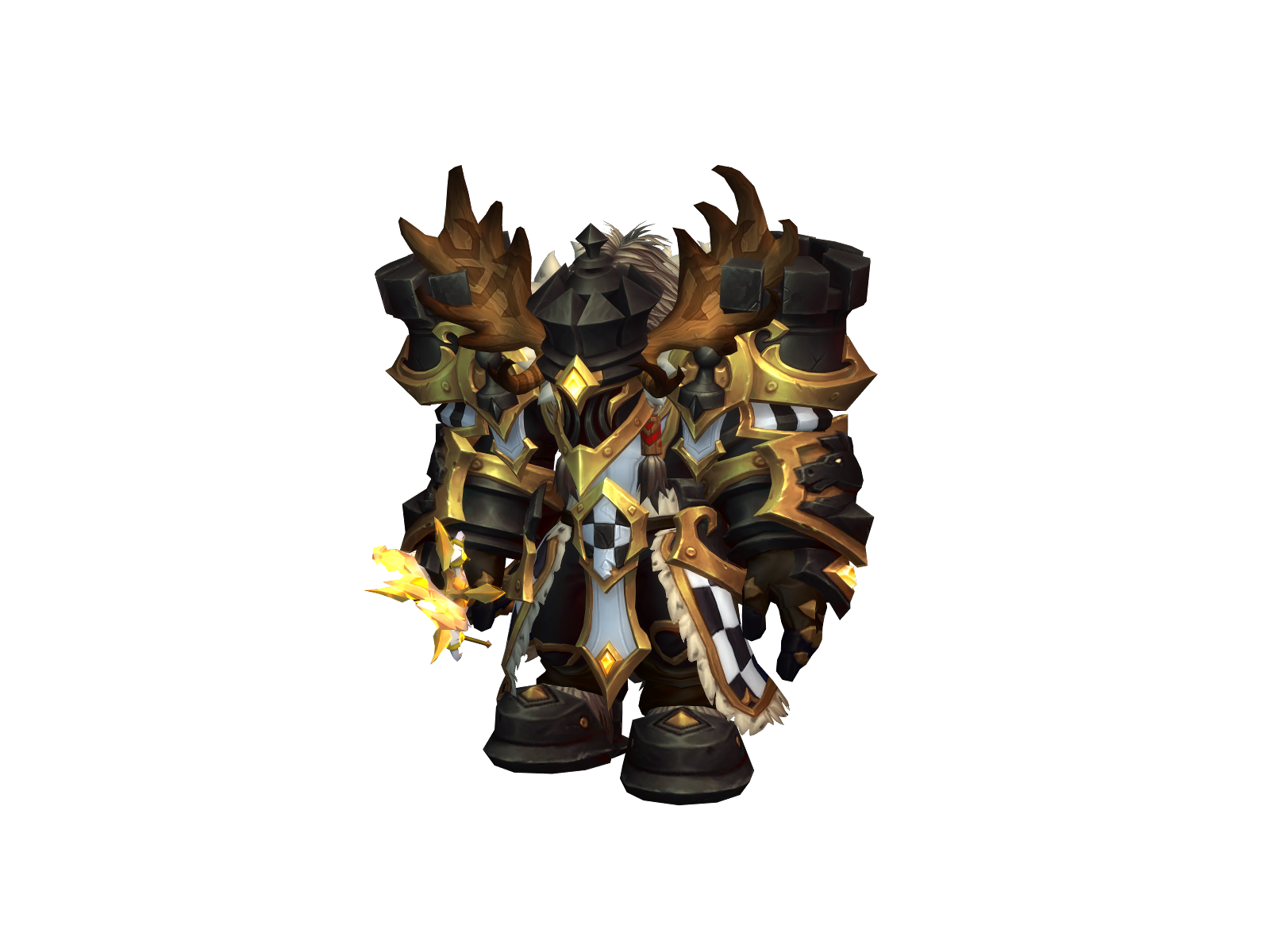 Tornpants 3D character render