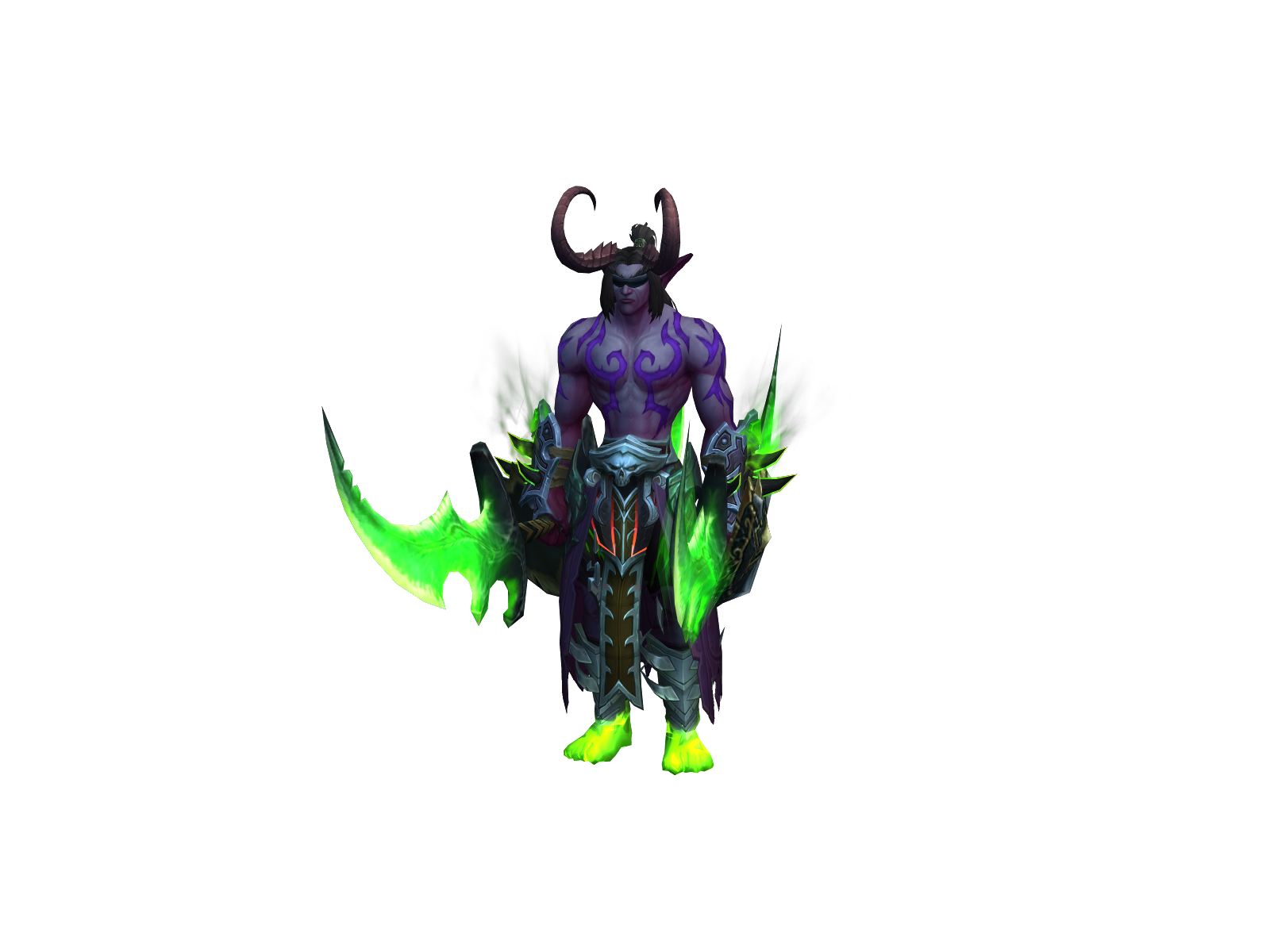 Azzinoth 3D character render