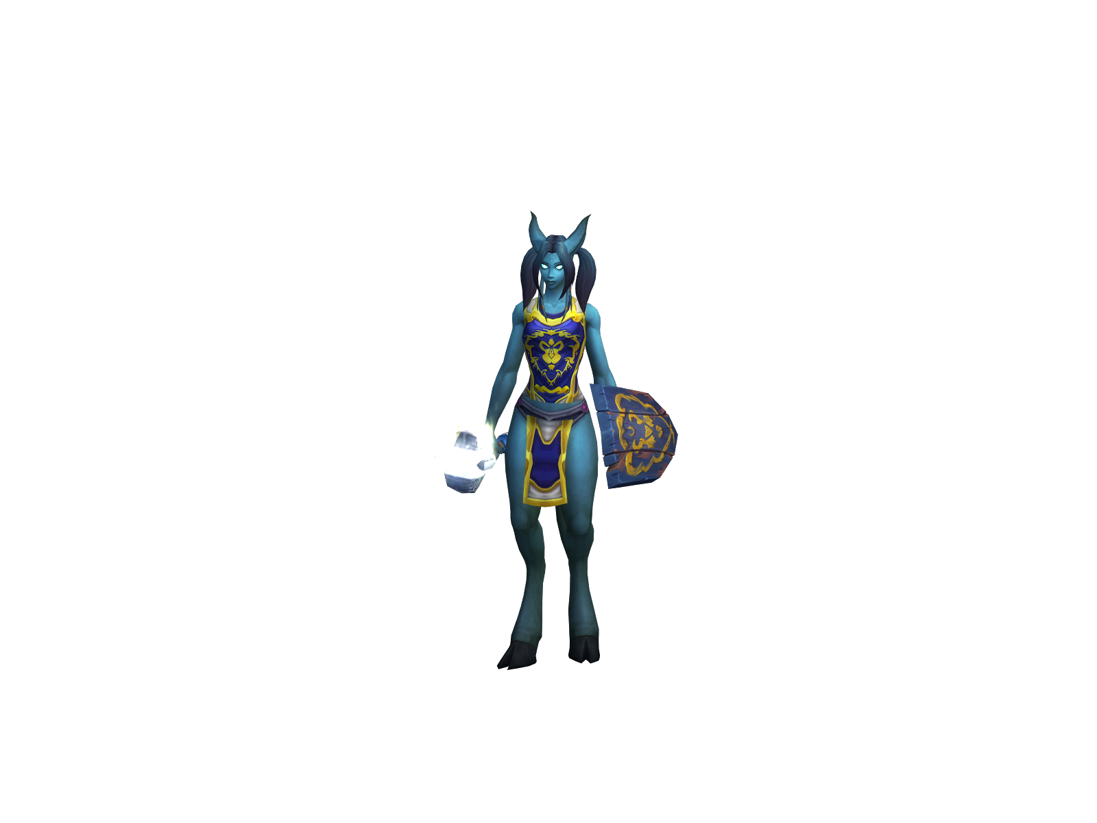 Azuladinha 3D character render