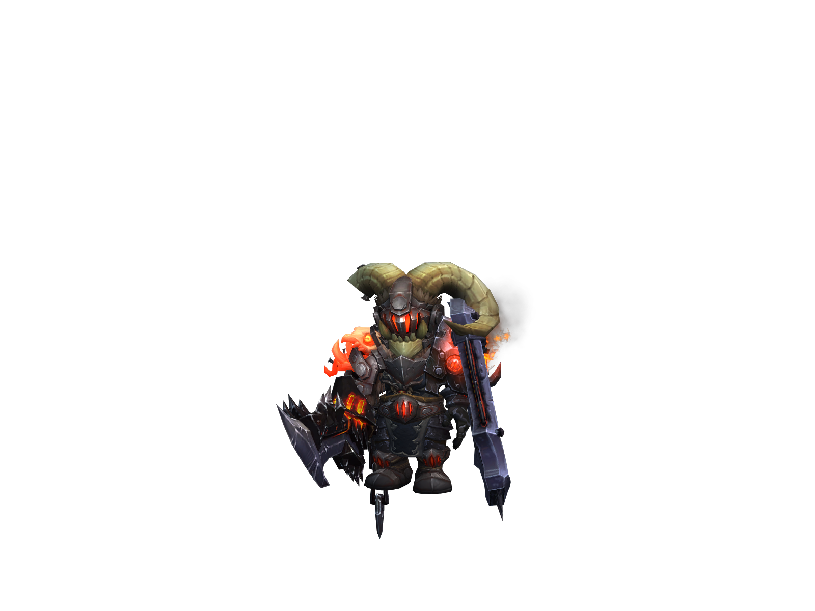 Wall 3D character render