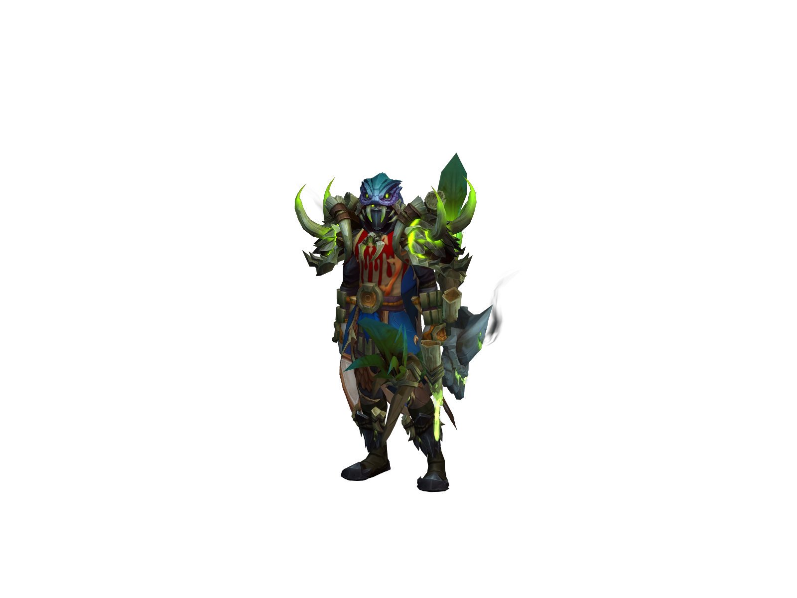 Bushless 3D character render