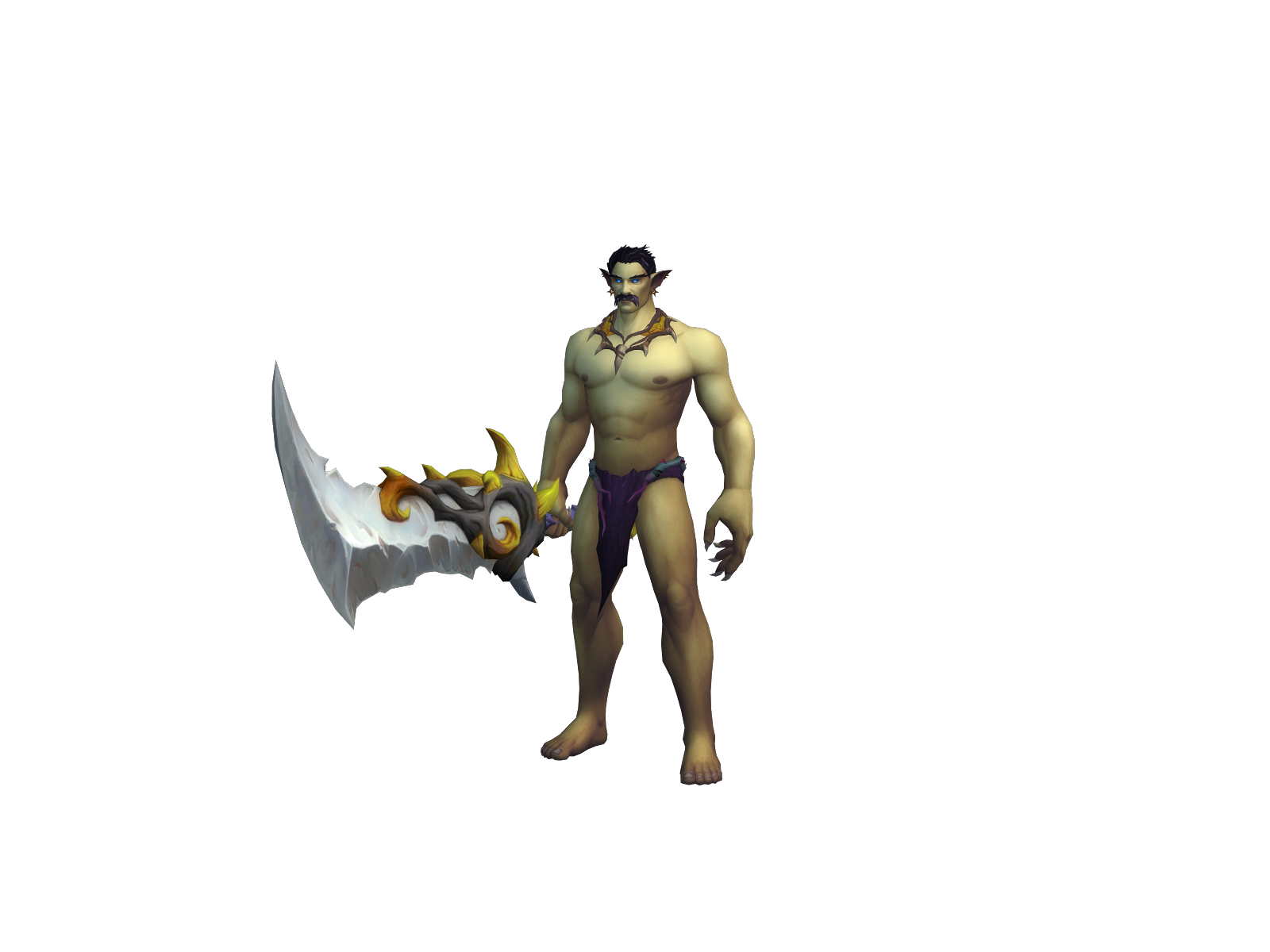 Omits 3D character render