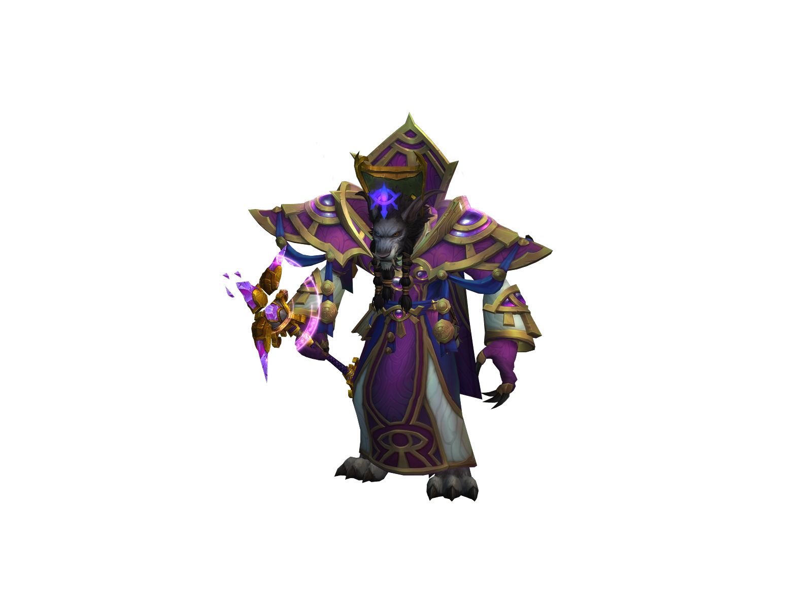 Flameburst 3D character render
