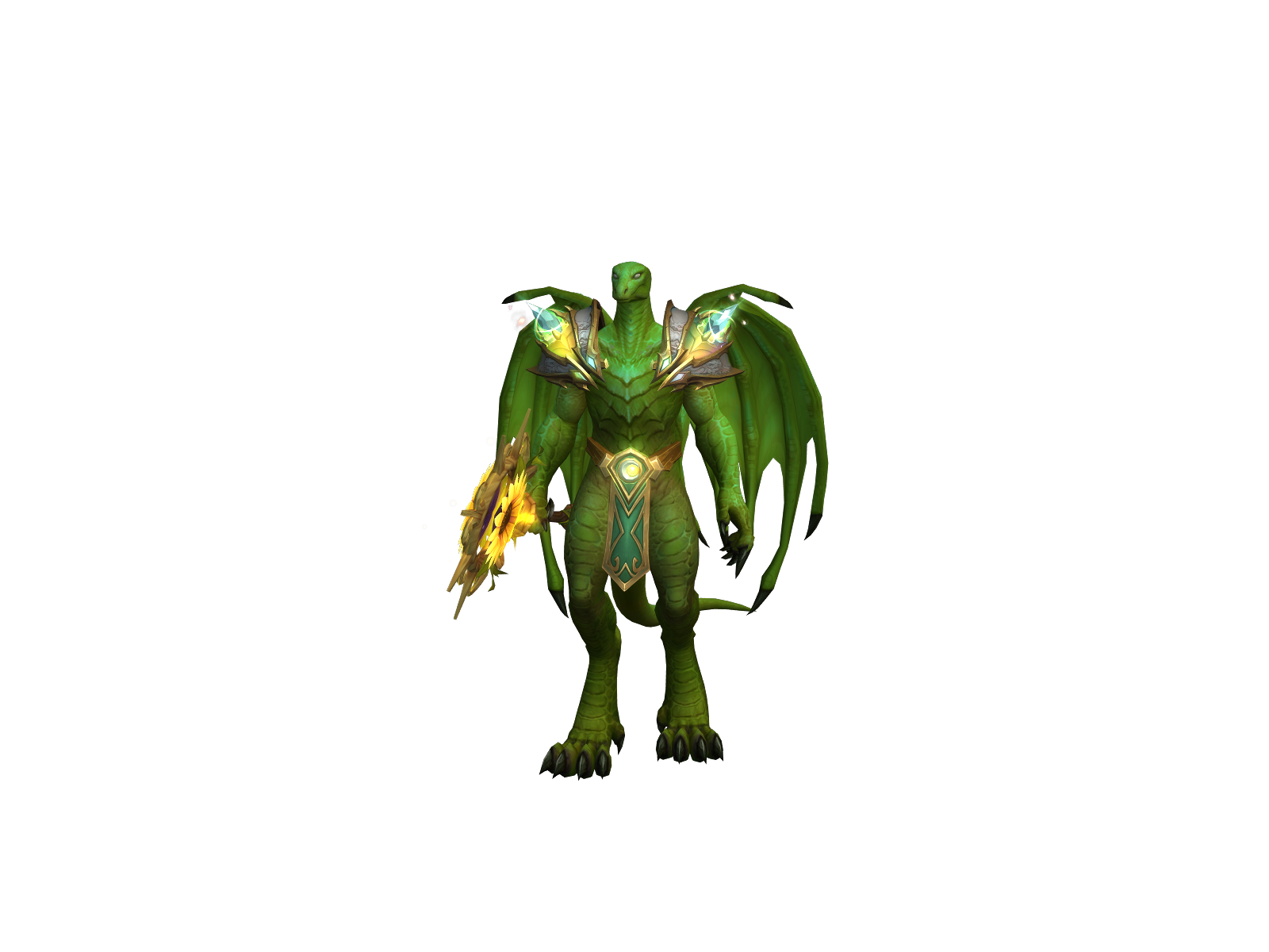Glizzard 3D character render
