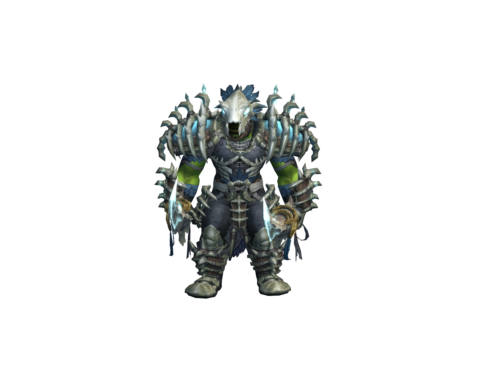 Wide 3D character render