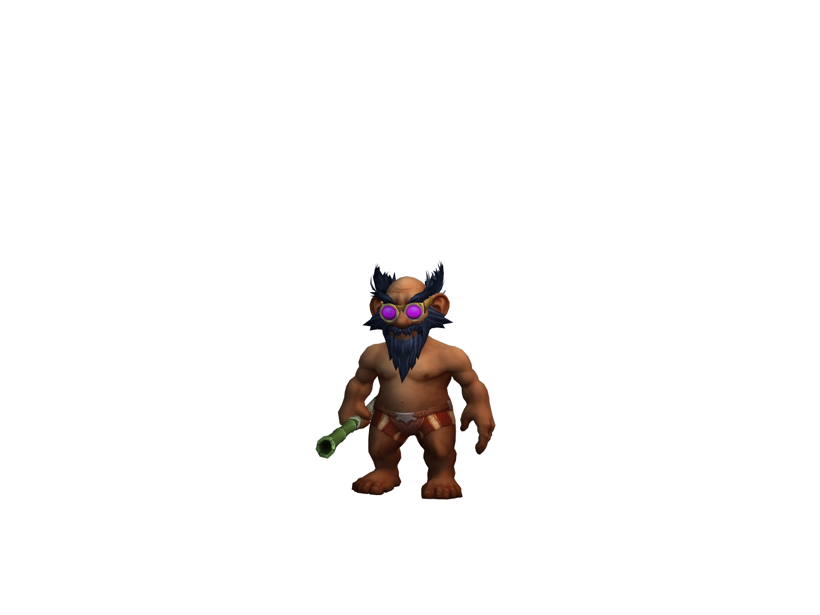 Drained 3D character render