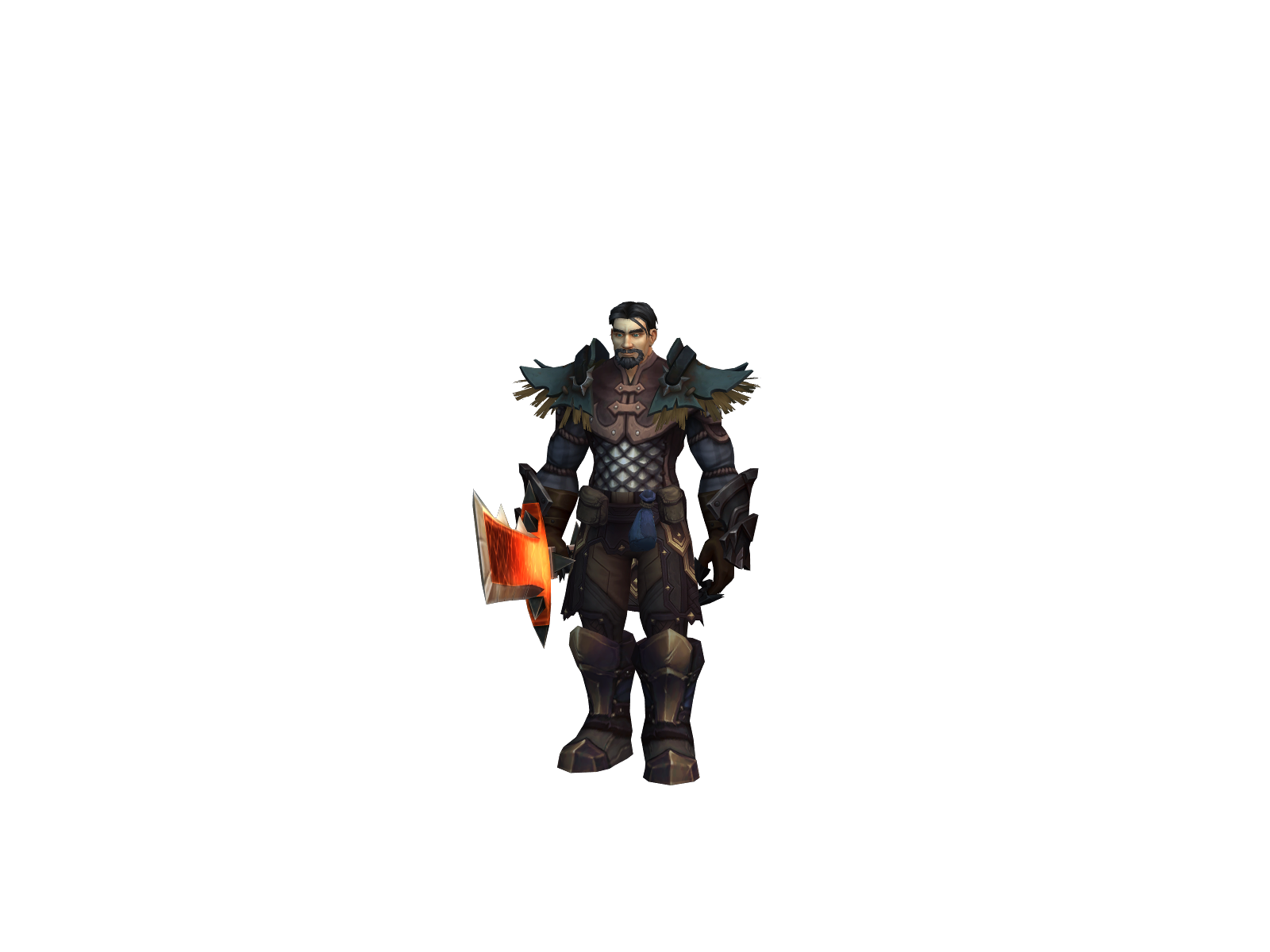 Corvidius 3D character render
