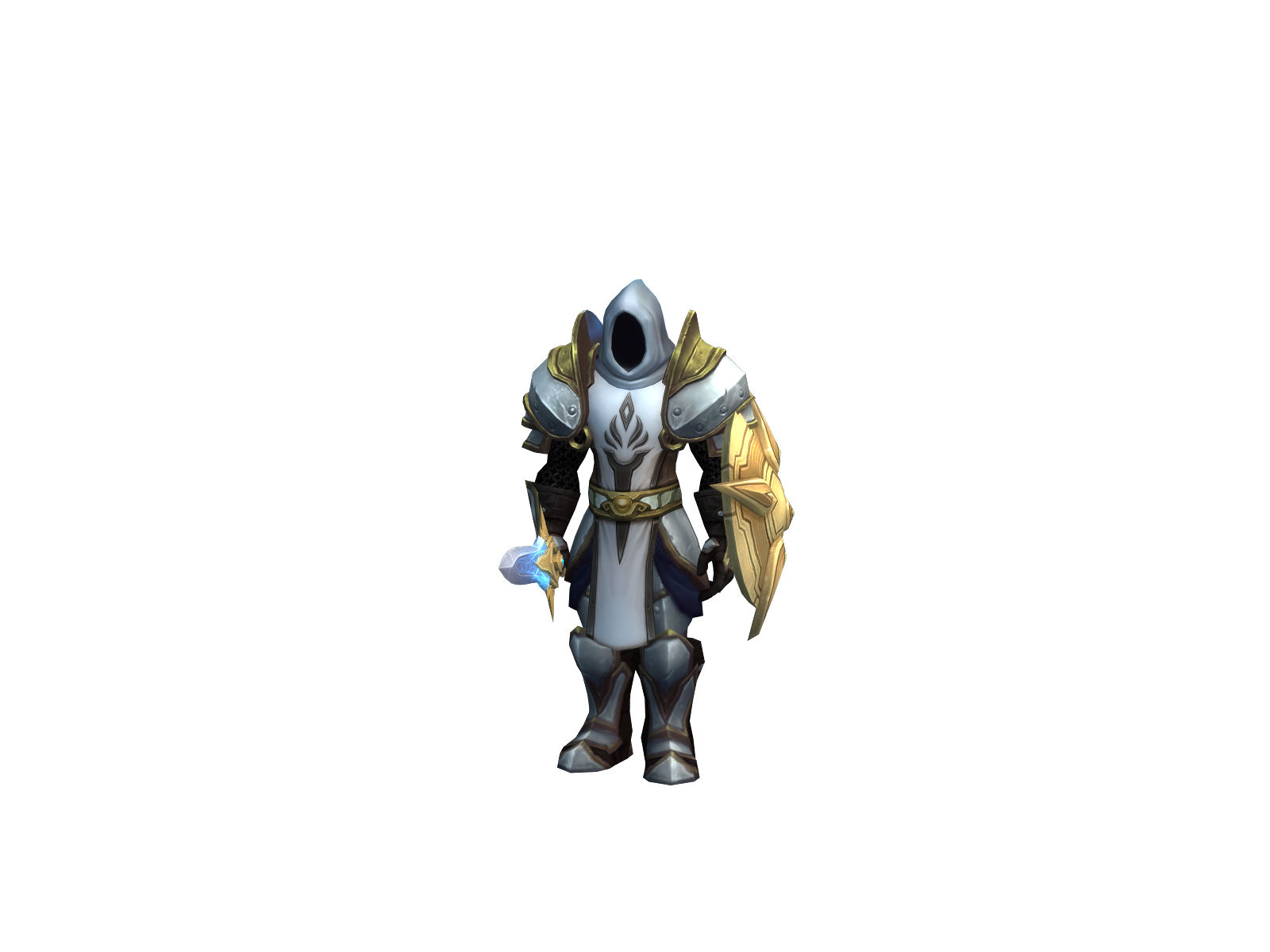 Tyrael 3D character render