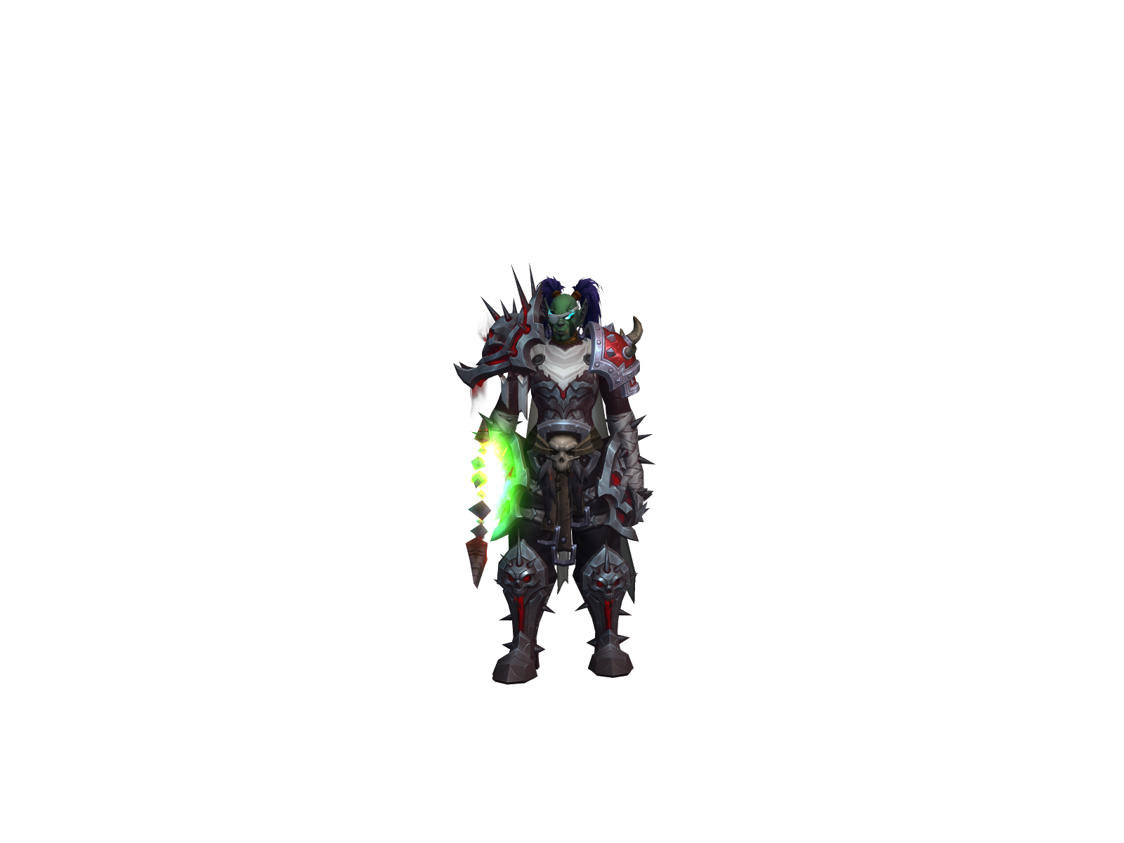 Crashed 3D character render