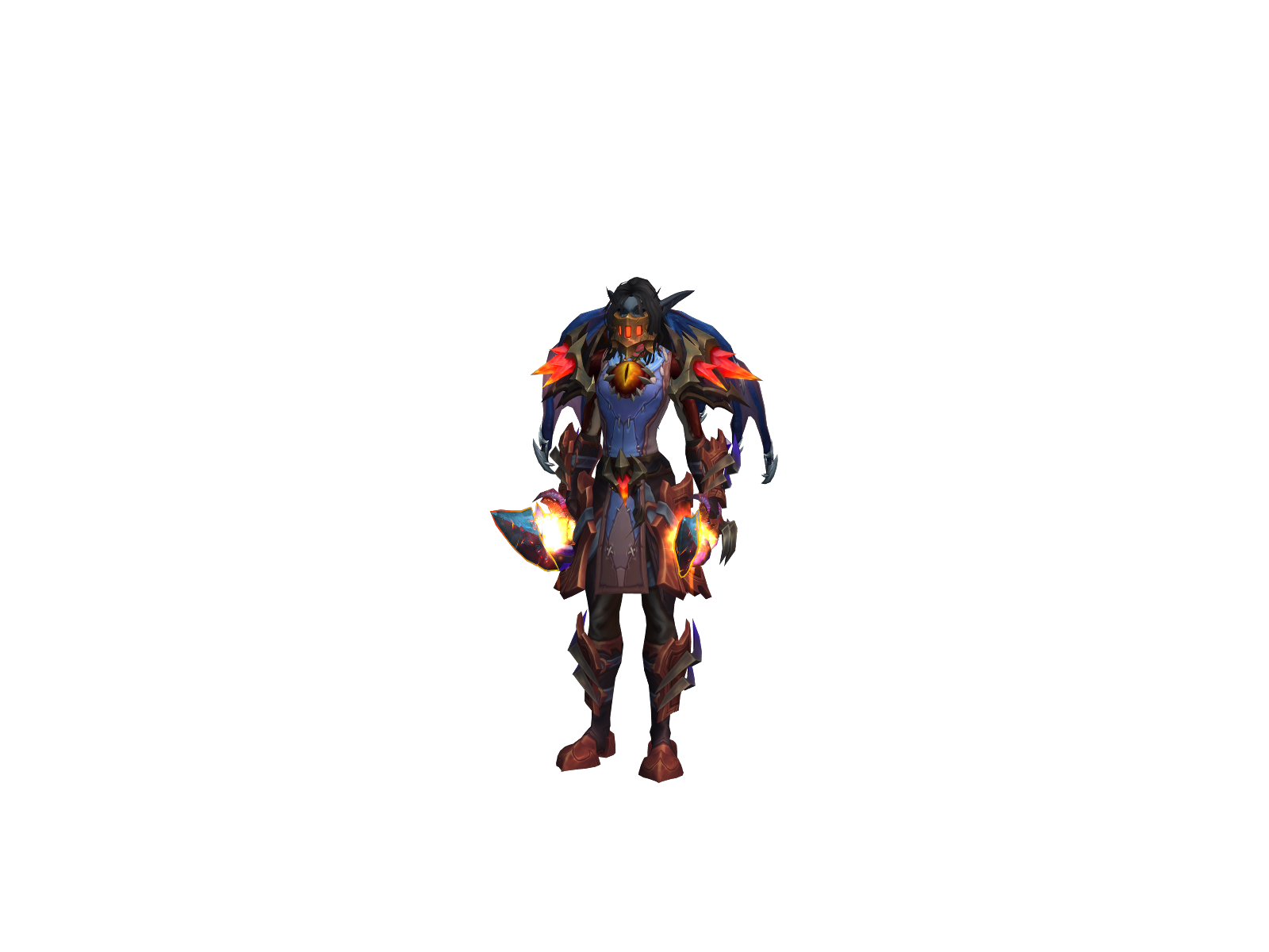 Cloak 3D character render