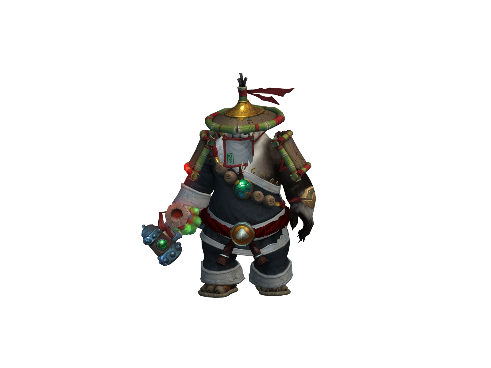 Pandadluffy 3D character render