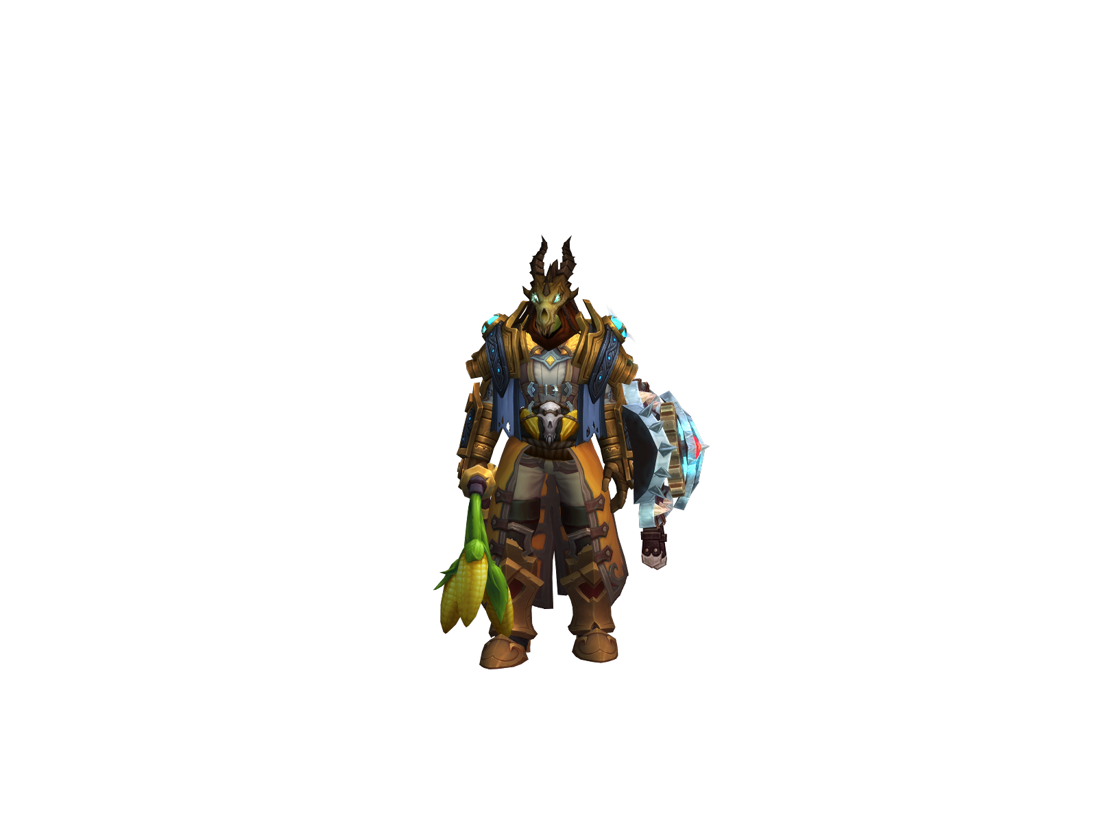 Cornlord 3D character render