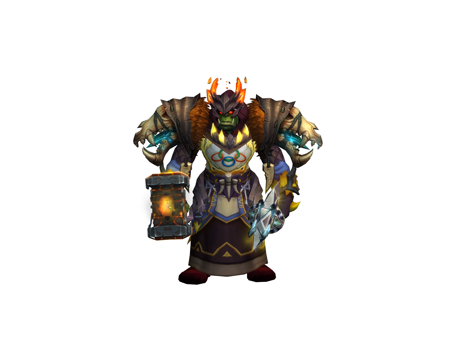 Bakes 3D character render