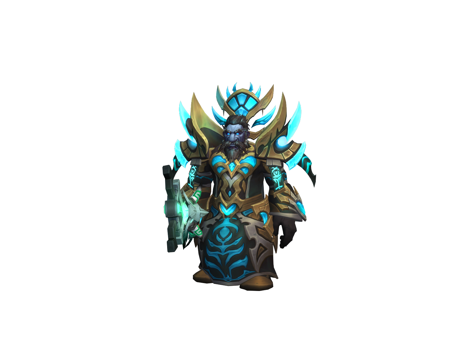 Aluminous 3D character render