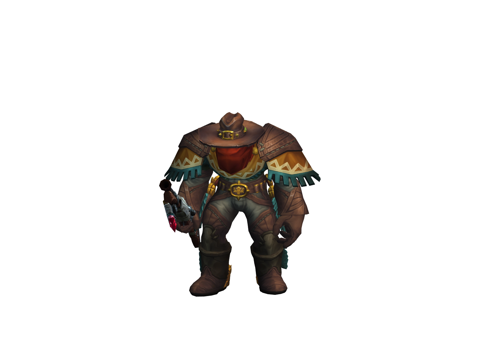 Gonehunting 3D character render