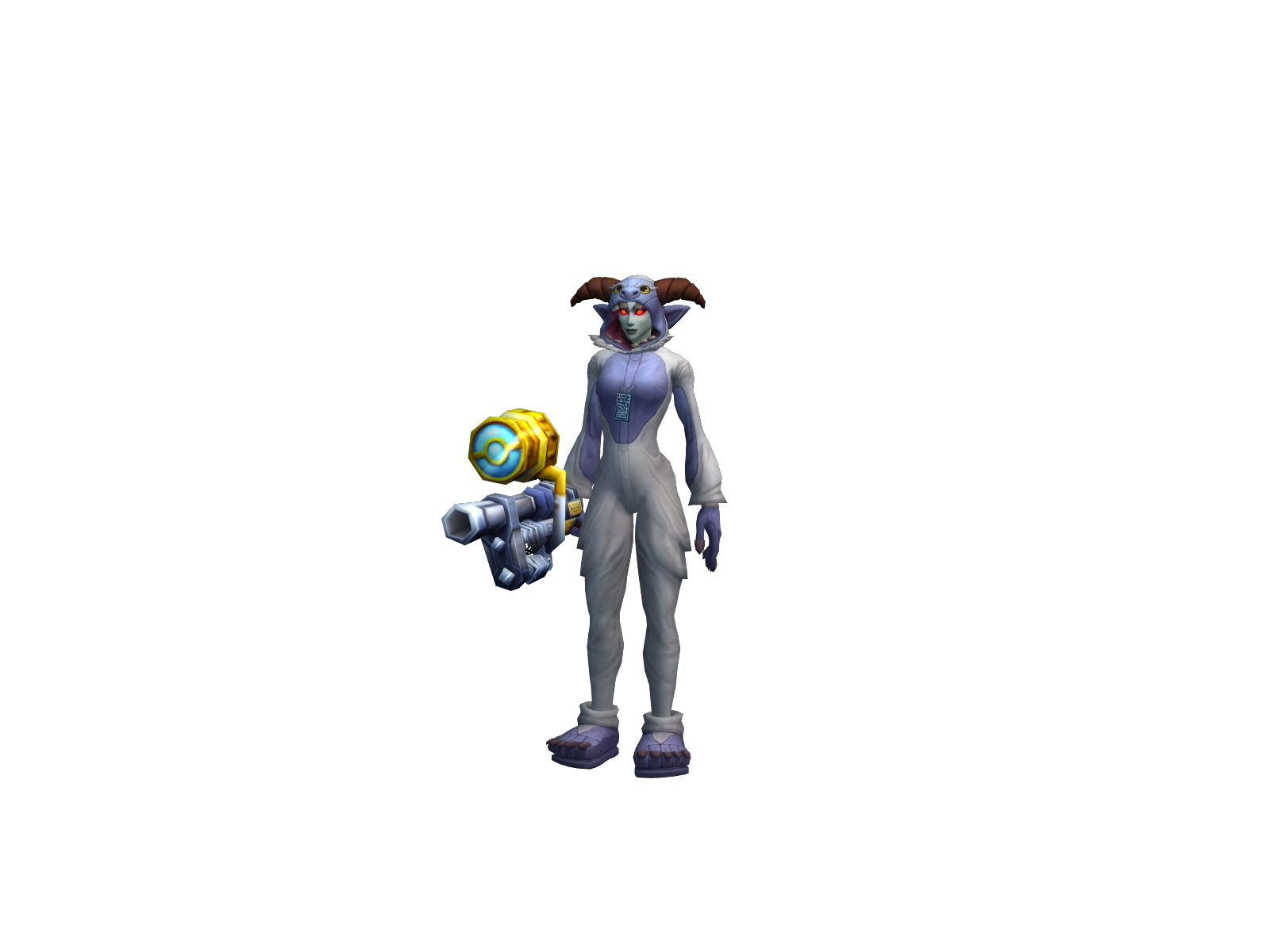 Gun 3D character render