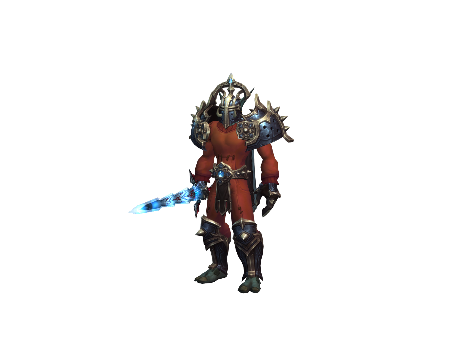 Croaker 3D character render