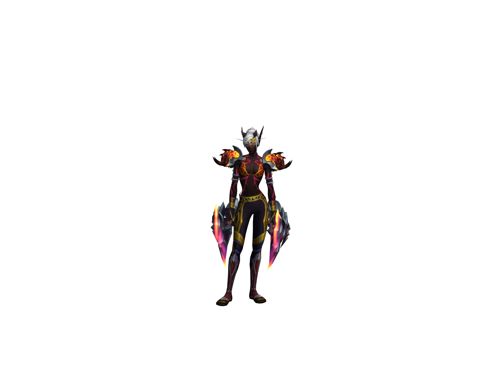 Blindinglite 3D character render
