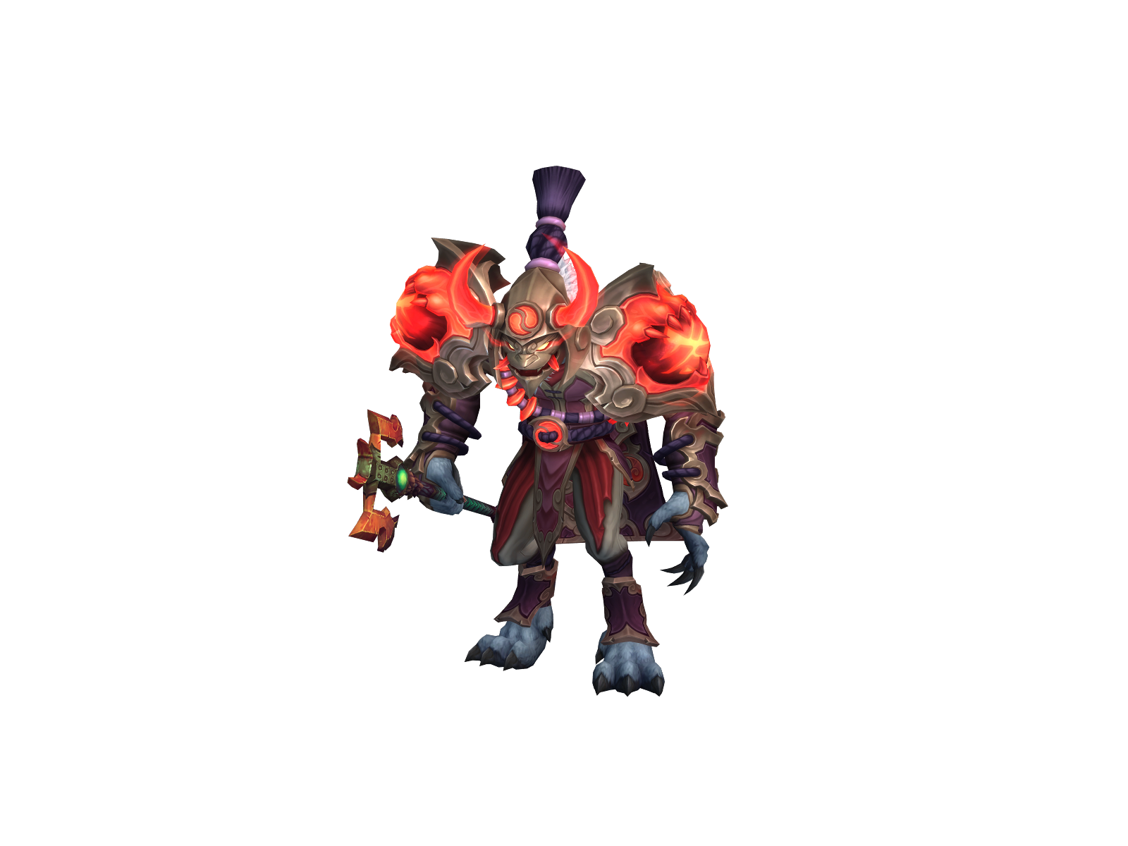 Wolvareene 3D character render