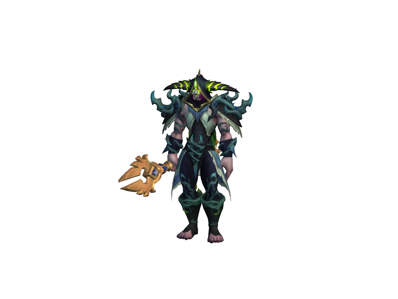 Lunes 3D character render