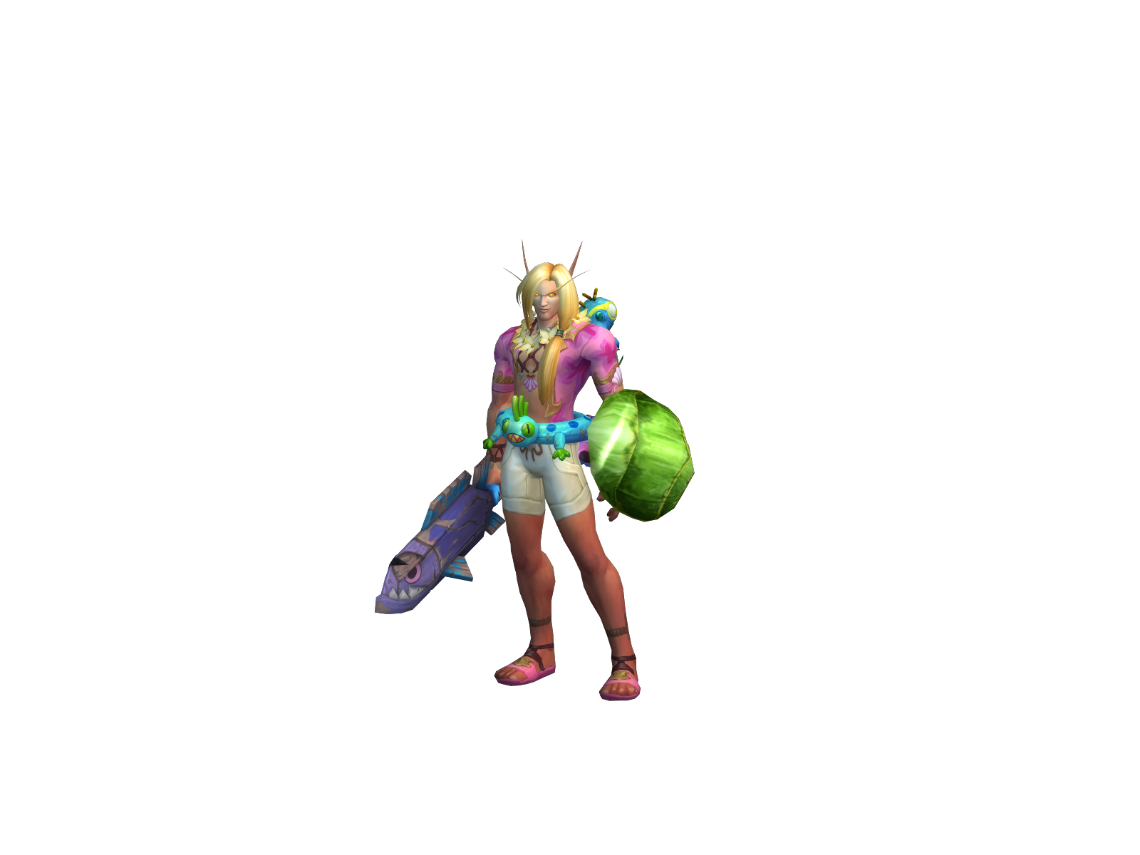 Holyprotman 3D character render