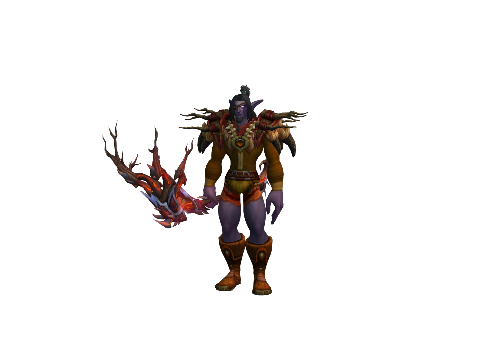 Fangxiety 3D character render
